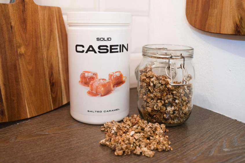 Granola med smag af salt karamel