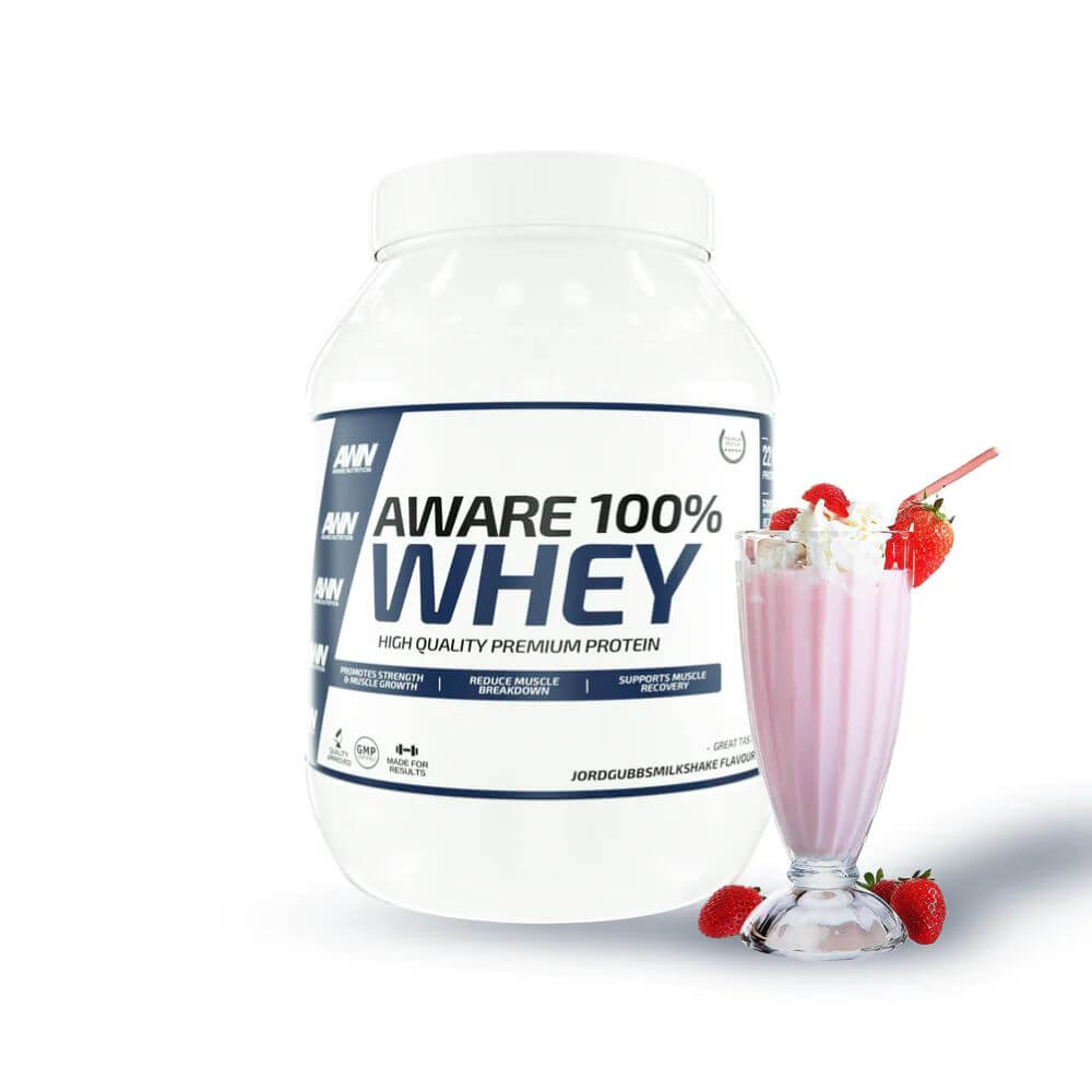 Aware Nutrition 100% Whey, 900 g (Strawberry Milkshake)