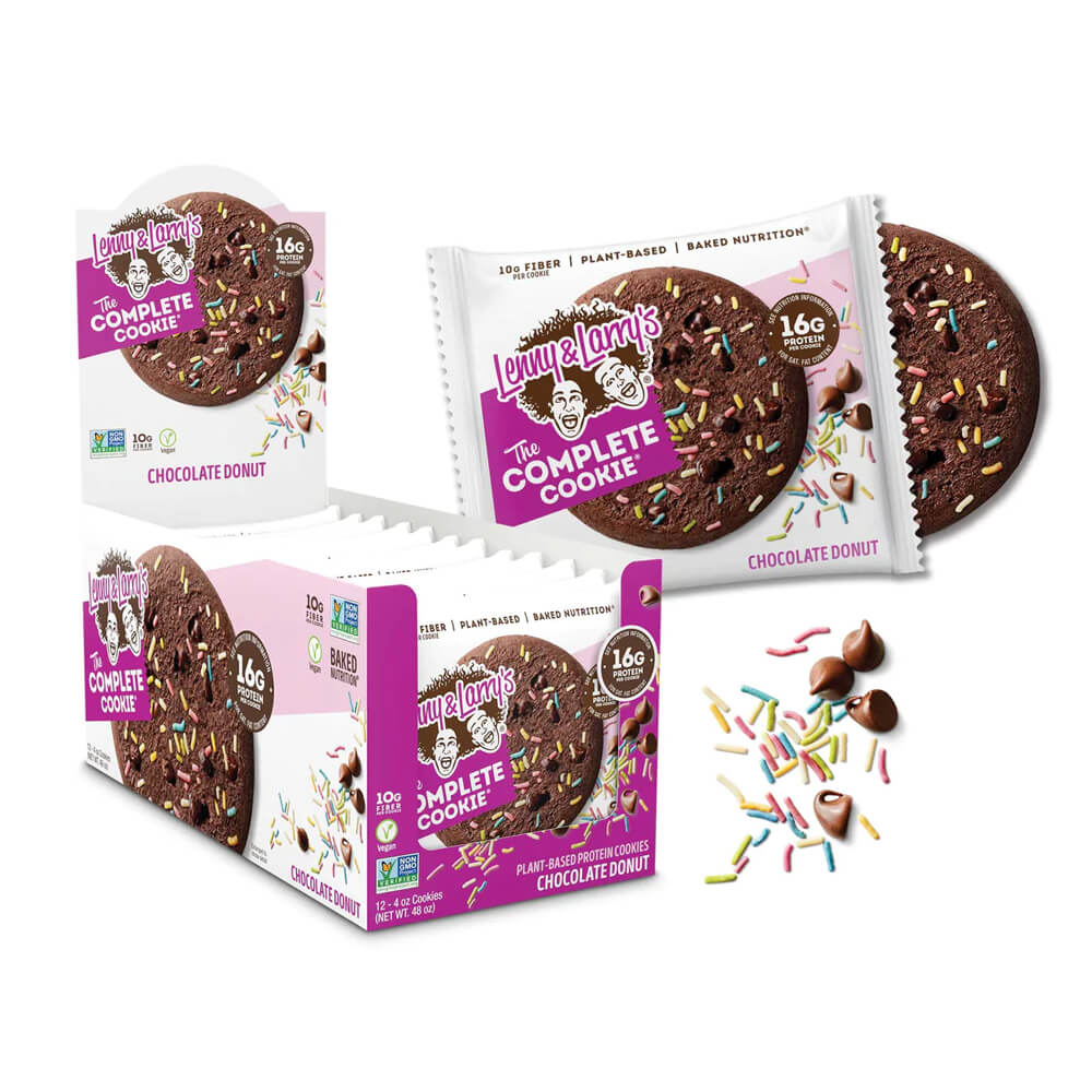 12 x Lenny &amp; Larry´s The Complete Cookie, 113 g (Chocolate Donut)