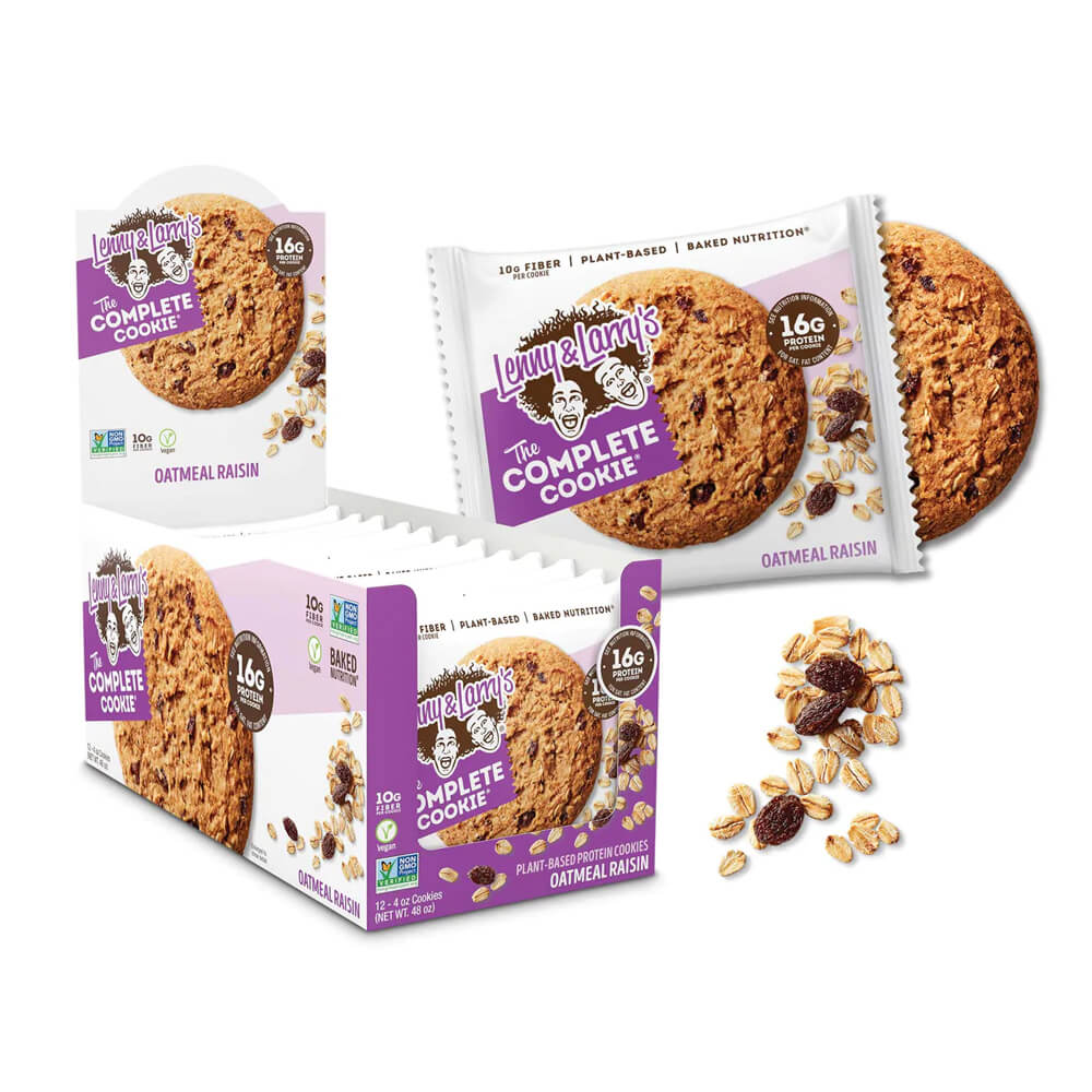 12 x Lenny &amp; Larry´s The Complete Cookie, 113 g (Oatmeal Raisin)