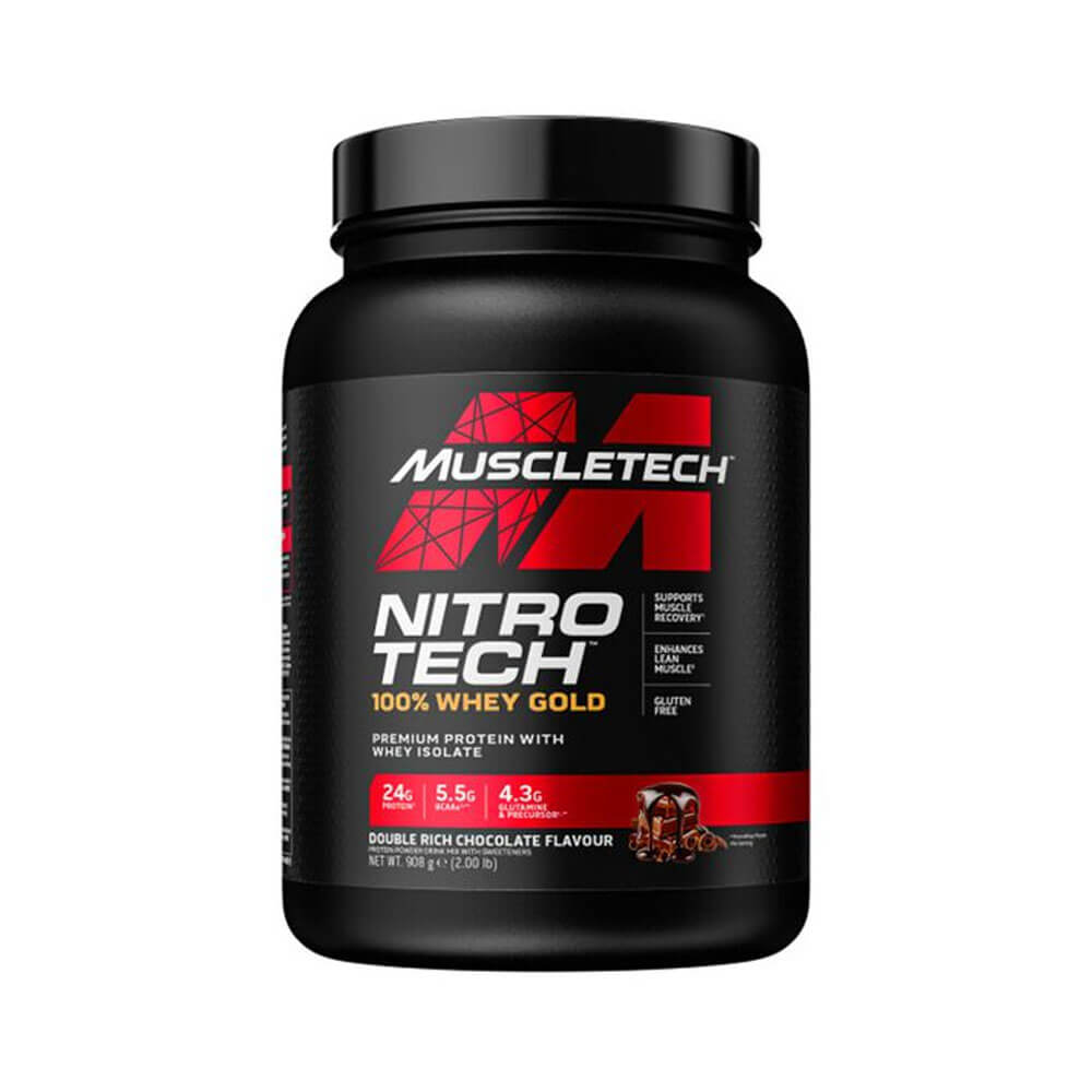 MuscleTech Nitro-Tech Whey Gold Protein, 908 g (Double Rich Chocolate)