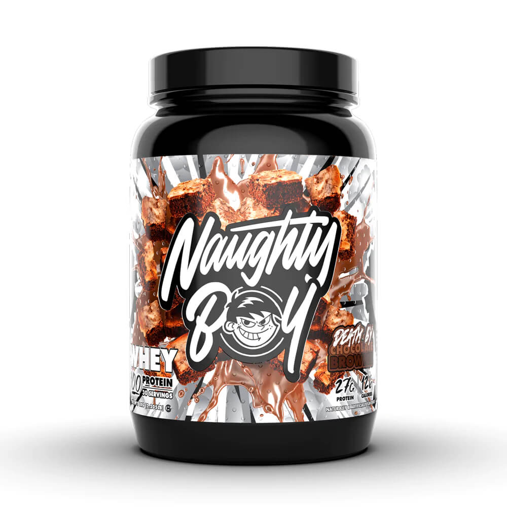 Naughty Boy Whey 100, 1000 g (Death by Chocolate Brownie)