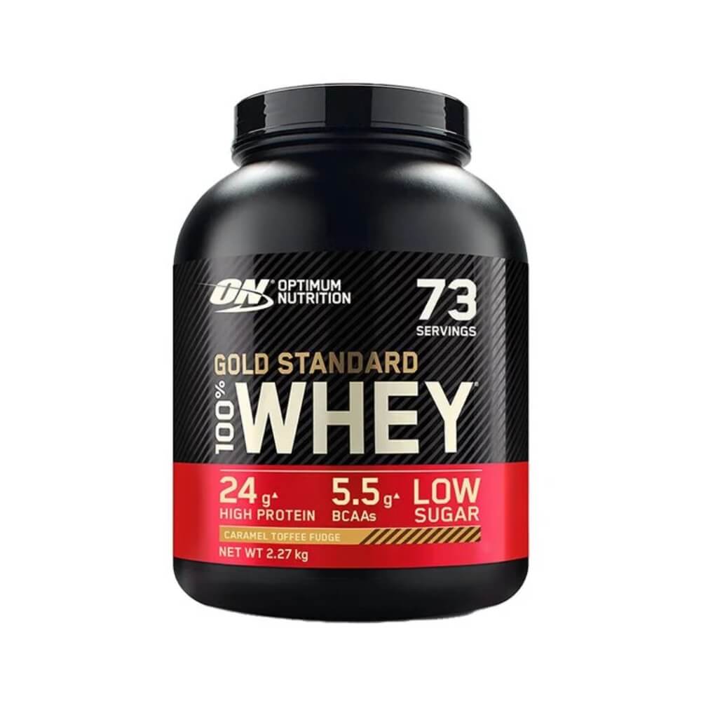 Optimum Nutrition 100% Whey Gold Standard, 2270 g (Caramel Toffee Fudg