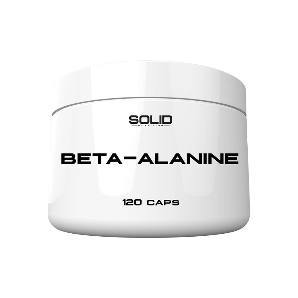 SOLID Nutrition Beta-Alanine, 120 mega caps