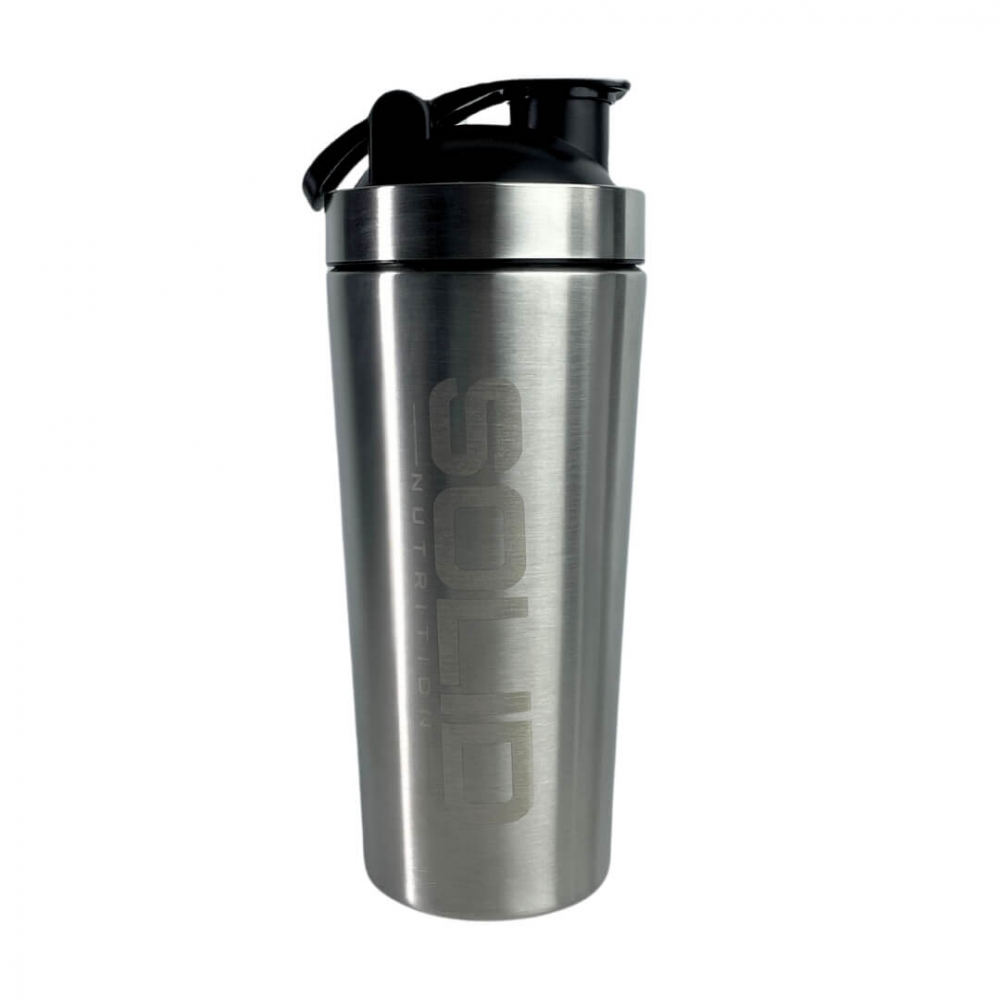 SOLID Nutrition Stainless Steel Shaker, 750 ml (Silver)