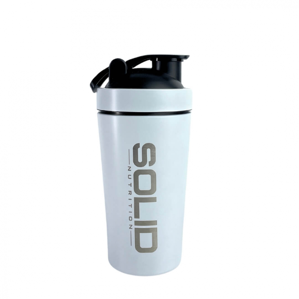 SOLID Nutrition Stainless Steel Shaker, 500 ml (White)