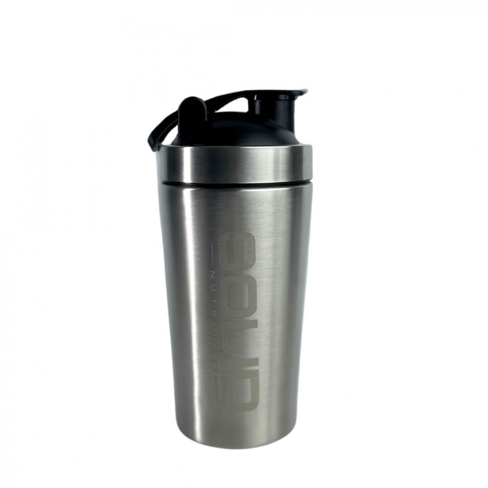 SOLID Nutrition Stainless Steel Shaker, 500 ml (Silver)