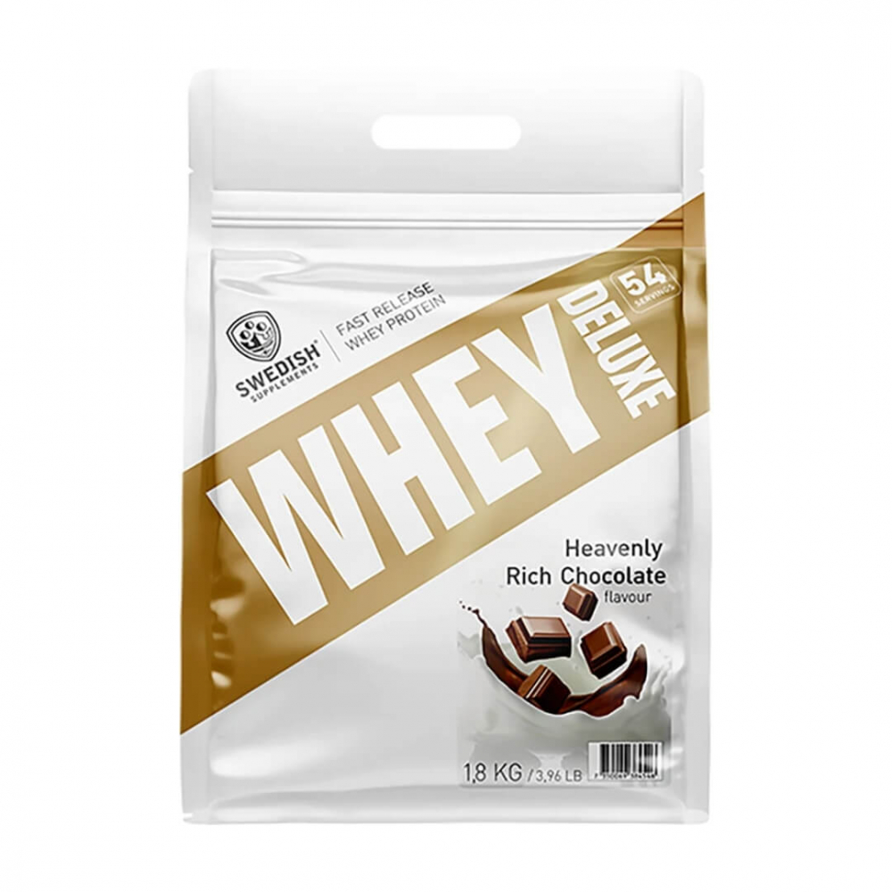 Swedish Supplements Whey Deluxe, 1800 g (Heavenly Rich Chocolate)