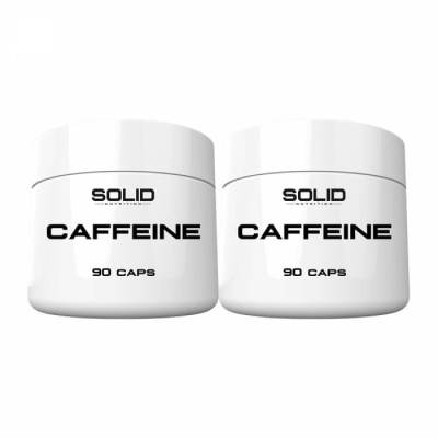 2 x SOLID Nutrition Caffeine, 90 caps