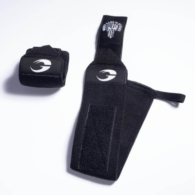 GASP Hardcore Wrist Wraps 18 inch, black/white