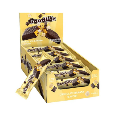 15 x Goodlife Proteinbar LOW SUGAR, 50 g (Chocolate Banana)