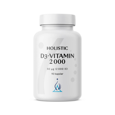 Holistic D3-vitamin 2000 IE, 90 caps