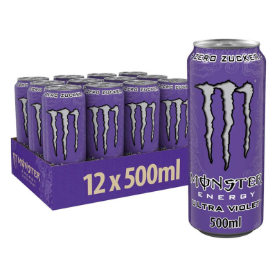 12 x Monster Energy, 500 ml (Ultra Violet)