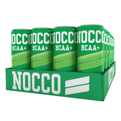 24 x NOCCO BCAA+, 330 ml (Æble - koffeinfri)