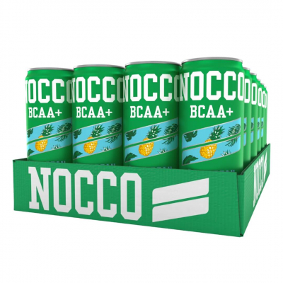 24 x NOCCO BCAA+, 330 ml (Caribbean - Koffeinfri)