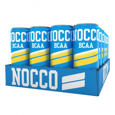 24 x NOCCO BCAA, 330 ml (Limón)