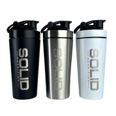 SOLID Nutrition Stainless Steel Shaker, 750 ml