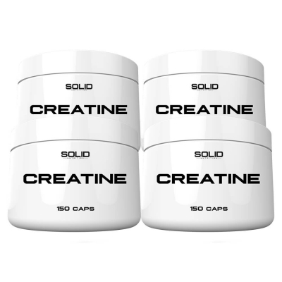 4 x SOLID Nutrition Creatine, 150 mega caps