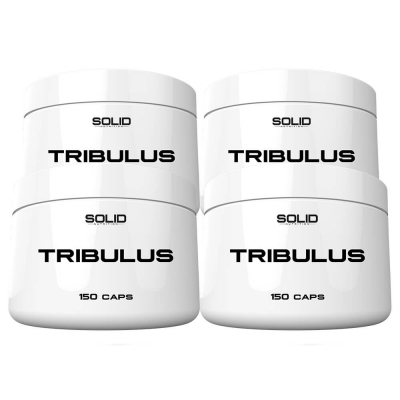 4 x SOLID Nutrition Tribulus, 150 mega caps