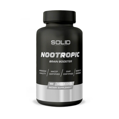 SOLID Nutrition BLACK LINE Nootropic, 100 mega caps