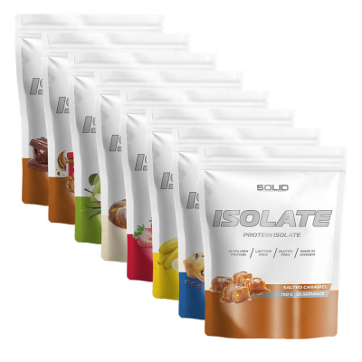 8 x SOLID Nutrition Isolate, 750 g