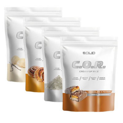 4 x SOLID Nutrition Cream Of Rice, 1 kg