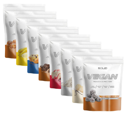 8 x SOLID Nutrition Vegan, 750 g