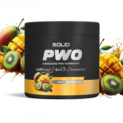 SOLID Nutrition BLACK LINE PWO, 400 g (Tropical)