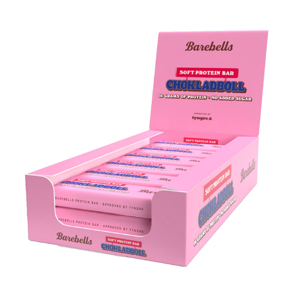 12 x Barebells Proteinbars, 55 g (Chokladboll) i gruppen Bars / Proteinbarer hos Tillskottsbolaget (BAREBELLS6784)