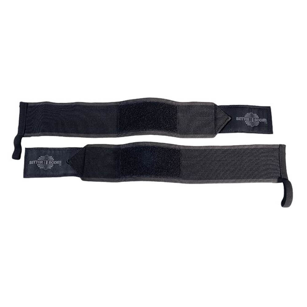 Better Bodies Heavy BB Wrist Wraps 18 inch, black i gruppen Træningstilbehør / Håndledsbånd hos Tillskottsbolaget (BB76835)