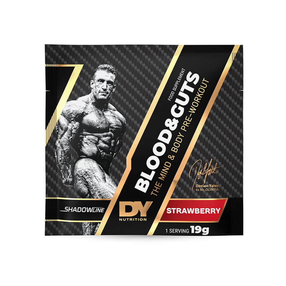 DY Nutrition Blood & Guts Sachet, 19 g i gruppen Kosttilskud & Fødevarer / Præstationsforbedringer / Pre-Workout / PWO hos Tillskottsbolaget (DY879534)