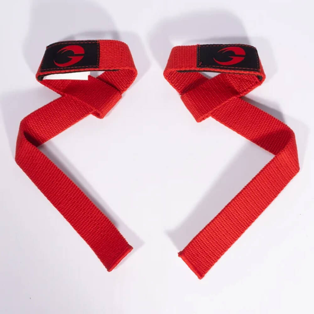 GASP Classic Lifting Straps, Red i gruppen Træningstilbehør / Trækremme & Greb hos Tillskottsbolaget (GASP546121)