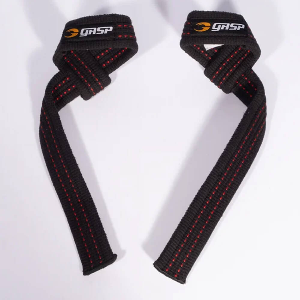 GASP Lifting Straps, black/red i gruppen Træningstilbehør / Trækremme & Greb hos Tillskottsbolaget (GASP76834)