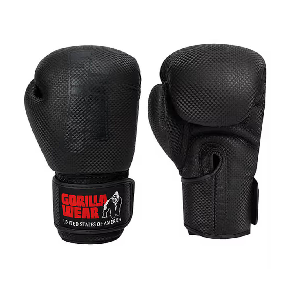 Gorilla Wear Montello Boxing Gloves, black i gruppen Træningstilbehør / Kampsportsudstyr hos Tillskottsbolaget (GORILLA6853)