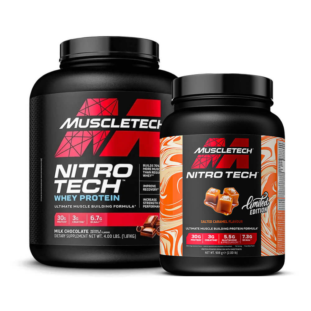 MuscleTech Nitro-Tech Performance Series, 1,8 kg + 907 g i gruppen Kosttilskud & Fødevarer / Proteinpulver / Isolatprotein hos Tillskottsbolaget (MUSCLETECH78744)