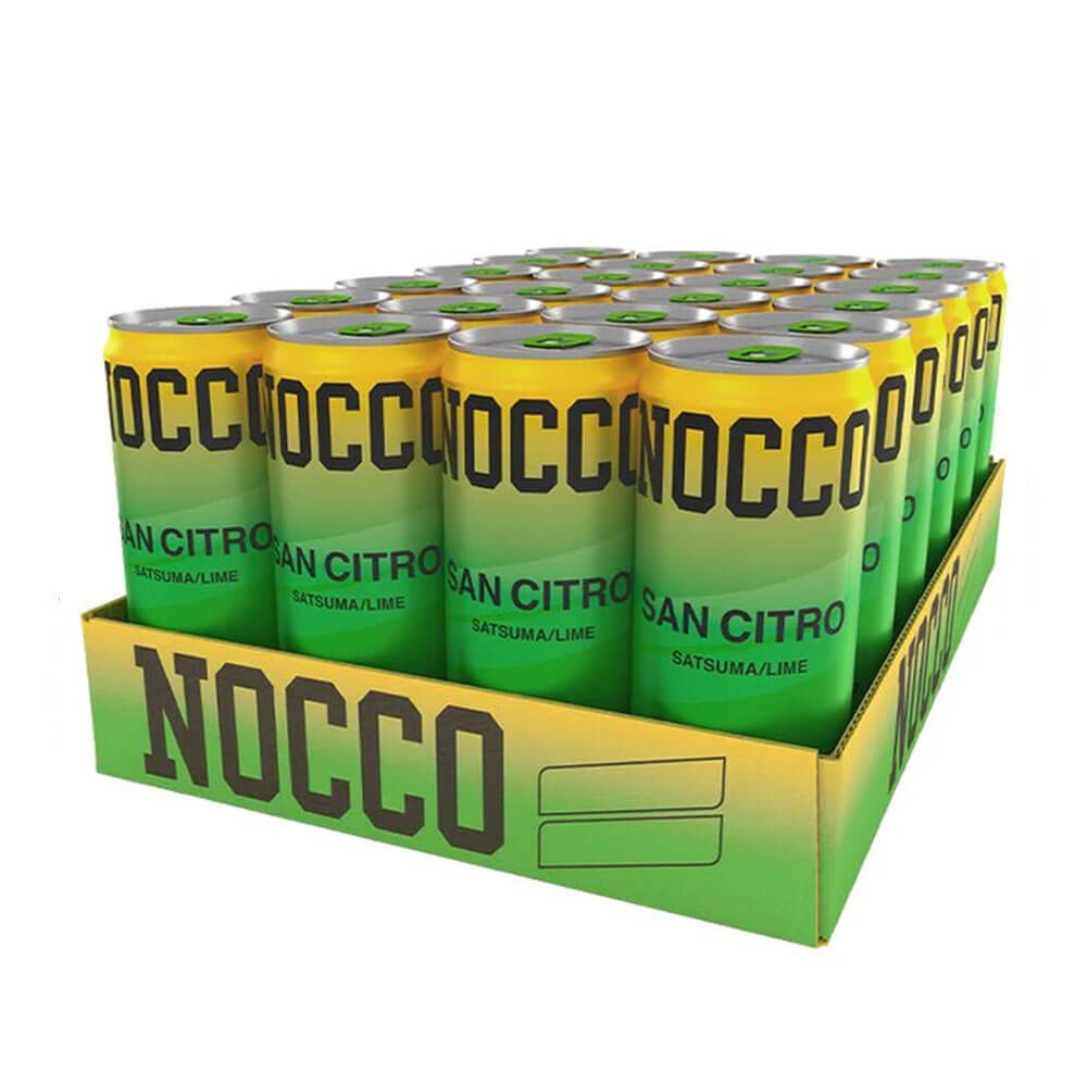 24 x NOCCO BCAA, 330 ml (San Citro) i gruppen Emne / Glutenfrie kosttilskud hos Tillskottsbolaget (NOCCO65743)