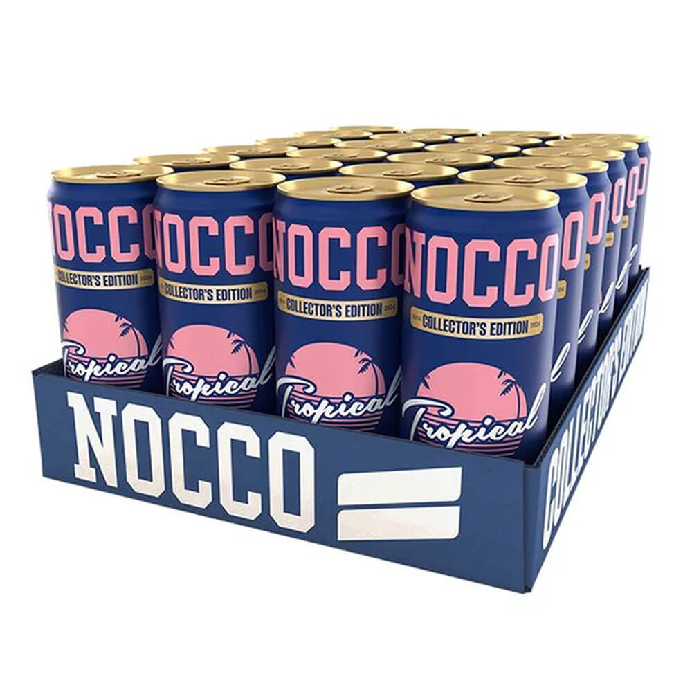 24 x NOCCO BCAA, 330 ml (Collector´s Edition Tropical) i gruppen Emne / Glutenfrie kosttilskud hos Tillskottsbolaget (NOCCO67655)