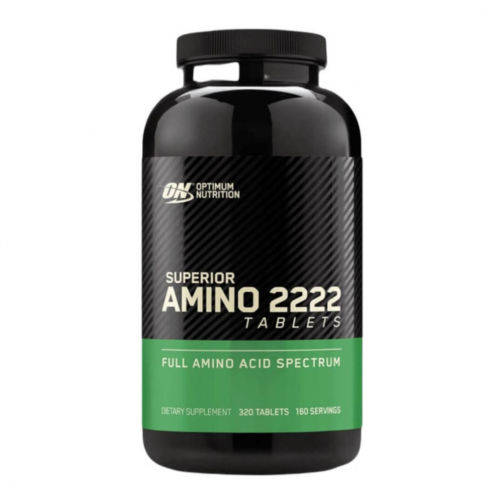 Optimum Nutrition Amino 2222, 320 tabs i gruppen Kosttilskud & Fødevarer / Aminosyrer / Aminosyrekompleks hos Tillskottsbolaget (ON75684)