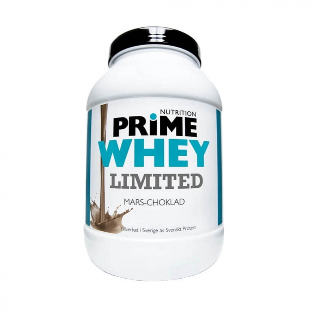 Prime Nutrition Whey Limited, 800 g (Mars-choklad) i gruppen Kosttilskud & Fødevarer / Proteinpulver / Valleprotein / Whey protein hos Tillskottsbolaget (PRIME42MARS)