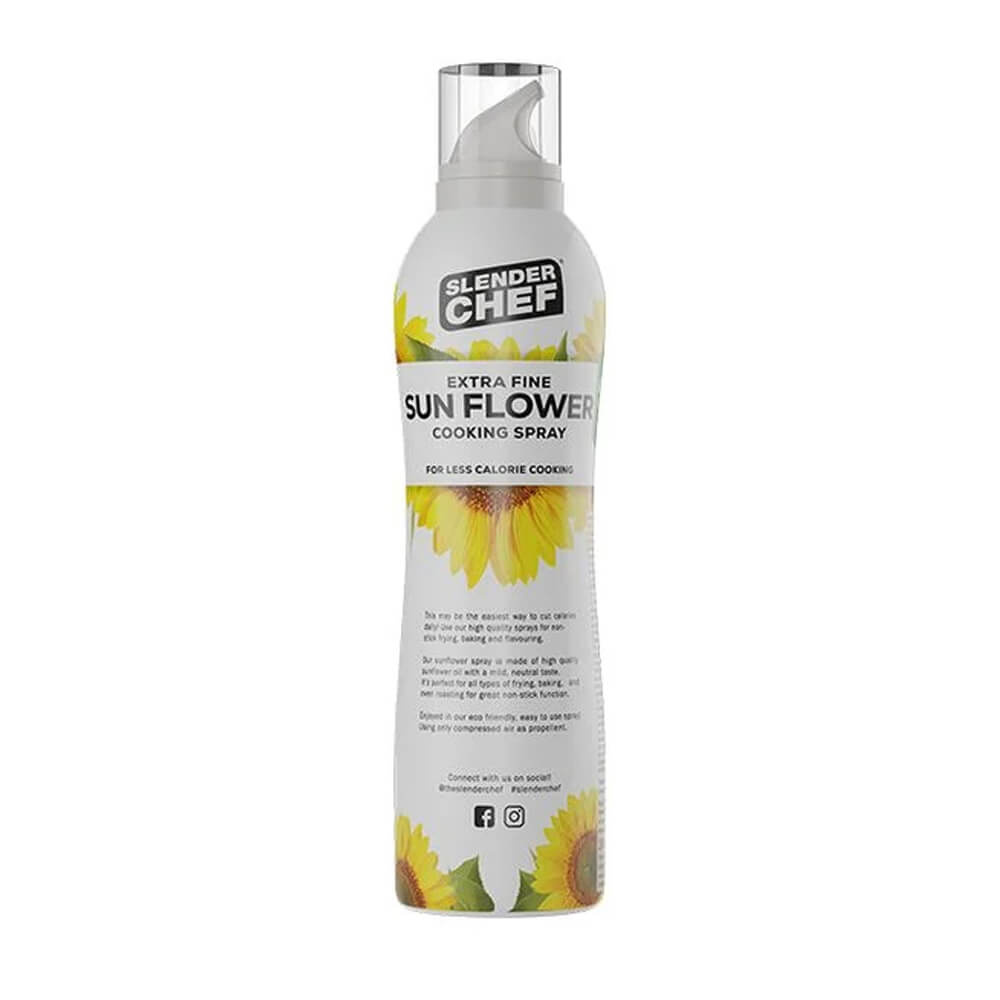 Slender Chef Cooking Spray, 200 ml, Sun Flower Oil i gruppen Kosttilskud & Fødevarer / Fødevarer hos Tillskottsbolaget (SLENDER7583)