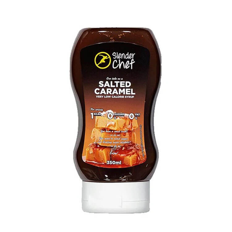 Slender Chef Dressing, 350 ml (Salted Caramel Syrup) i gruppen Kosttilskud & Fødevarer / Fødevarer / Kalorifattige saucer og toppings hos Tillskottsbolaget (SLENDERCHEF001-23)