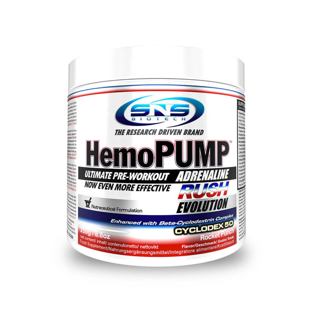 SNS Biotech HemoPUMP Adrenaline Rush EVOLUTION, 45 serv. i gruppen Kosttilskud & Fødevarer / Præstationsforbedringer / Pre-Workout / PWO hos Tillskottsbolaget (SNS7533)