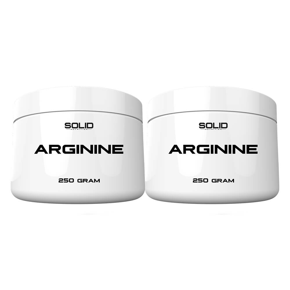 2 x SOLID Nutrition Arginine, 250 g i gruppen Kosttilskud & Fødevarer / Aminosyrer / Arginin hos Tillskottsbolaget (SOLID56333)