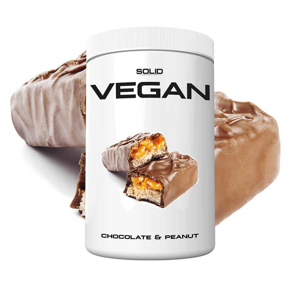 SOLID Nutrition Vegan, 750 g (Chocolate & Peanut) i gruppen Kosttilskud & Fødevarer / Proteinpulver / Isolatprotein hos Tillskottsbolaget (SOLID657433-5)