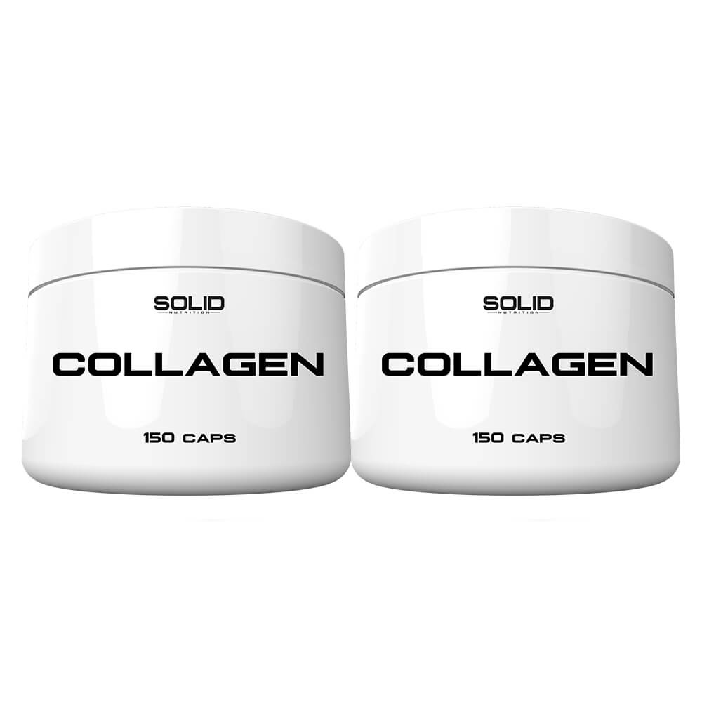 2 x SOLID Nutrition Collagen, 150 mega caps i gruppen Kosttilskud & Fødevarer / Ledesundhed / Kollagen hos Tillskottsbolaget (SOLID675332)