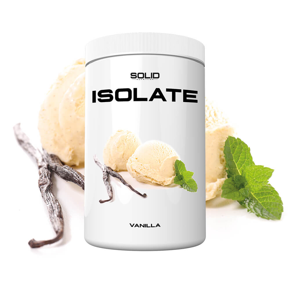 SOLID Nutrition Isolate, 750 g (Vanilla) i gruppen Kosttilskud & Fødevarer / Proteinpulver / Isolatprotein hos Tillskottsbolaget (SOLID85001-1)