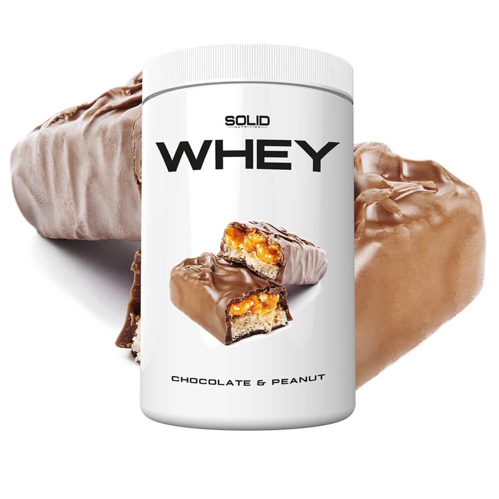 SOLID Nutrition Whey, 750 g (Chocolate & Peanut) i gruppen Kosttilskud & Fødevarer / Proteinpulver / Valleprotein / Whey protein hos Tillskottsbolaget (SOLIDWHEY-10)