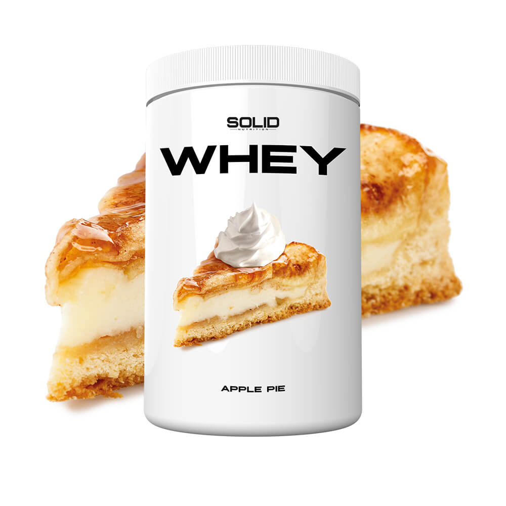 SOLID Nutrition Whey, 750 g (Apple Pie) i gruppen Kosttilskud & Fødevarer / Proteinpulver / Valleprotein / Whey protein hos Tillskottsbolaget (SOLIDWHEY-15)