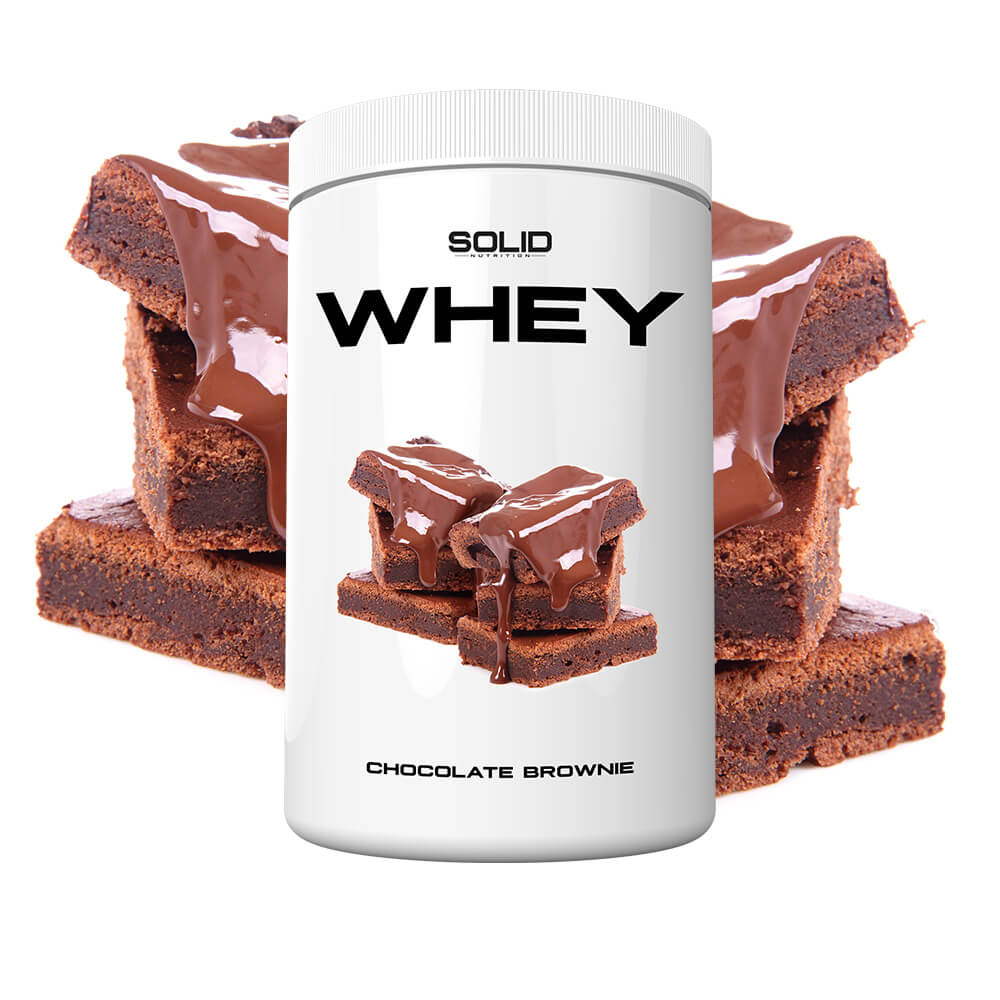 SOLID Nutrition Whey, 750 g (Chocolate Brownie) i gruppen Kosttilskud & Fødevarer / Proteinpulver / Valleprotein / Whey protein hos Tillskottsbolaget (SOLIDWHEY-16)