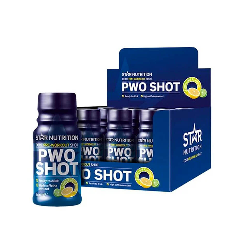 12 x Star Nutrition PWO Shot, 60 ml (Lemon Lime) i gruppen Kosttilskud & Fødevarer / Præstationsforbedringer / Pre-Workout / PWO hos Tillskottsbolaget (STAR6722)